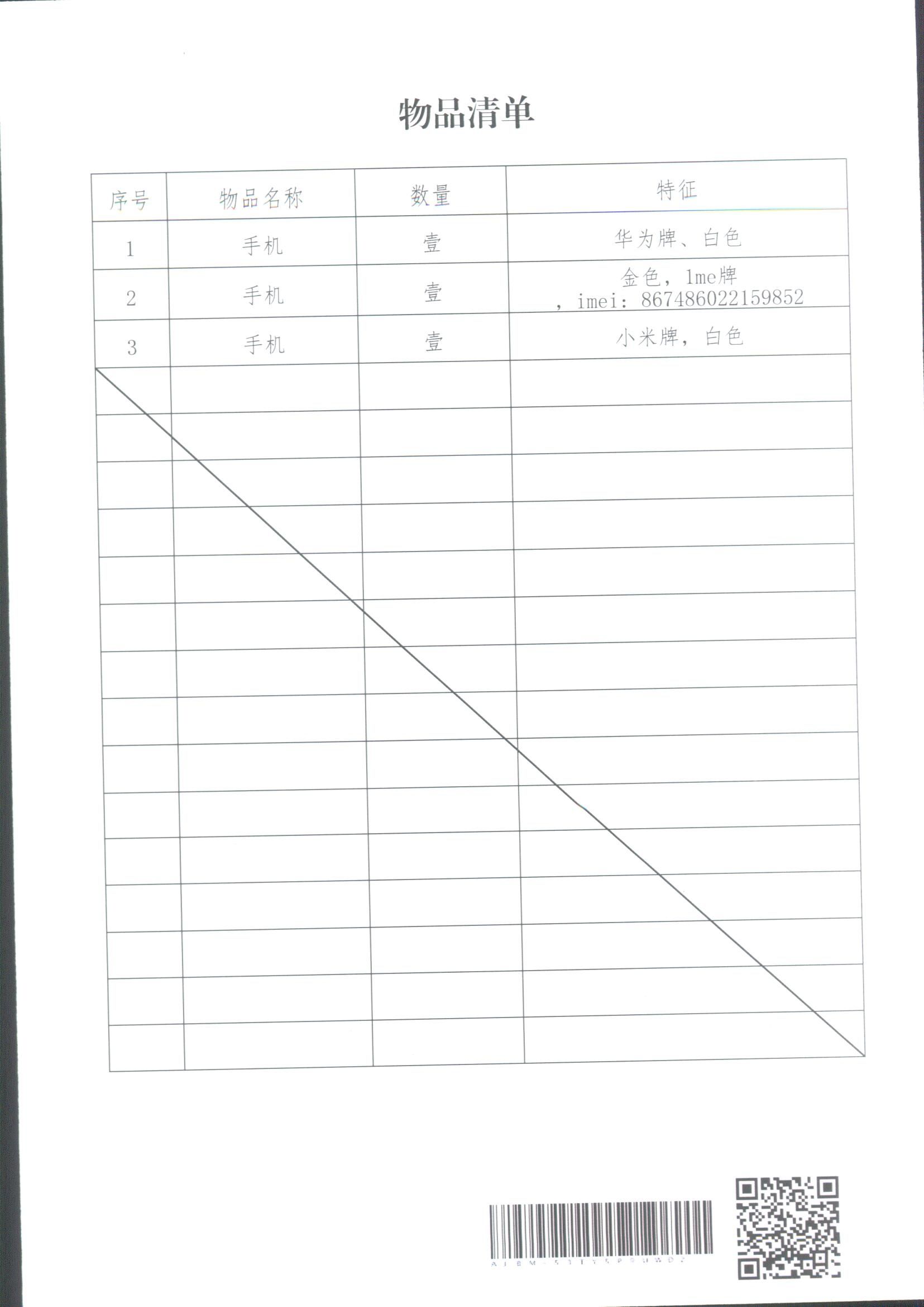 物品清单_副本