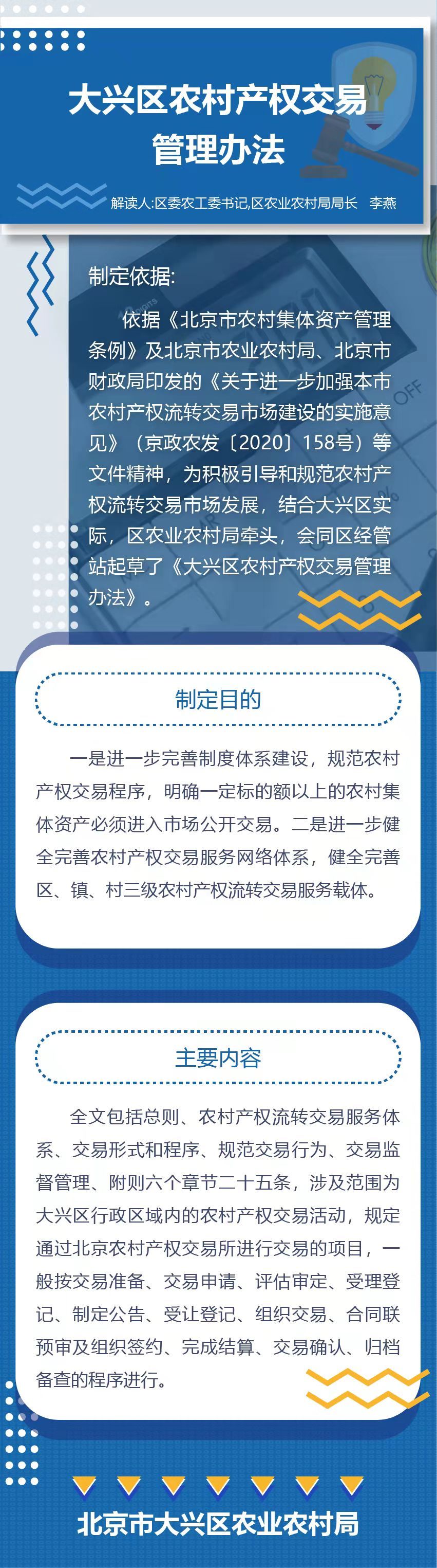 大兴区农村产权交易管理办法政策解读